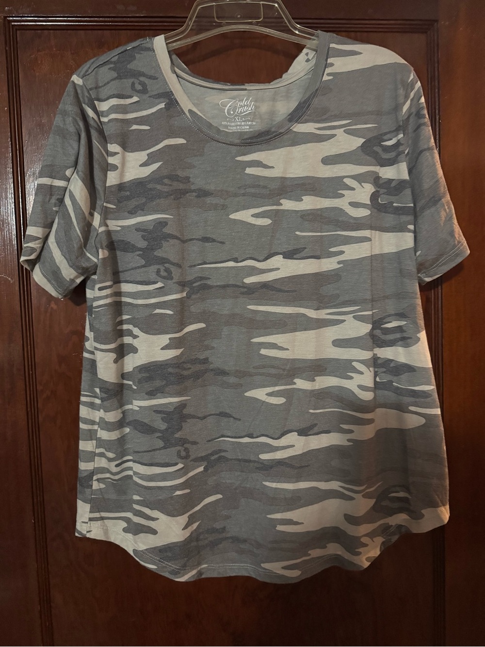 Cold Crush Women’s Camo Short-Sleeve Tee Size XL